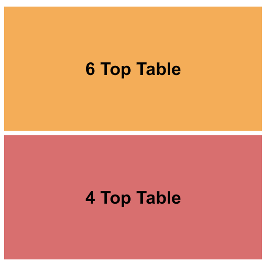 Cervantes' Masterpiece - Ballroom 4&6 Top Table Seating Chart